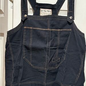 We The Free Dark Denim Overall Shirt